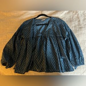 Faherty blouse, size L - like new, worn once